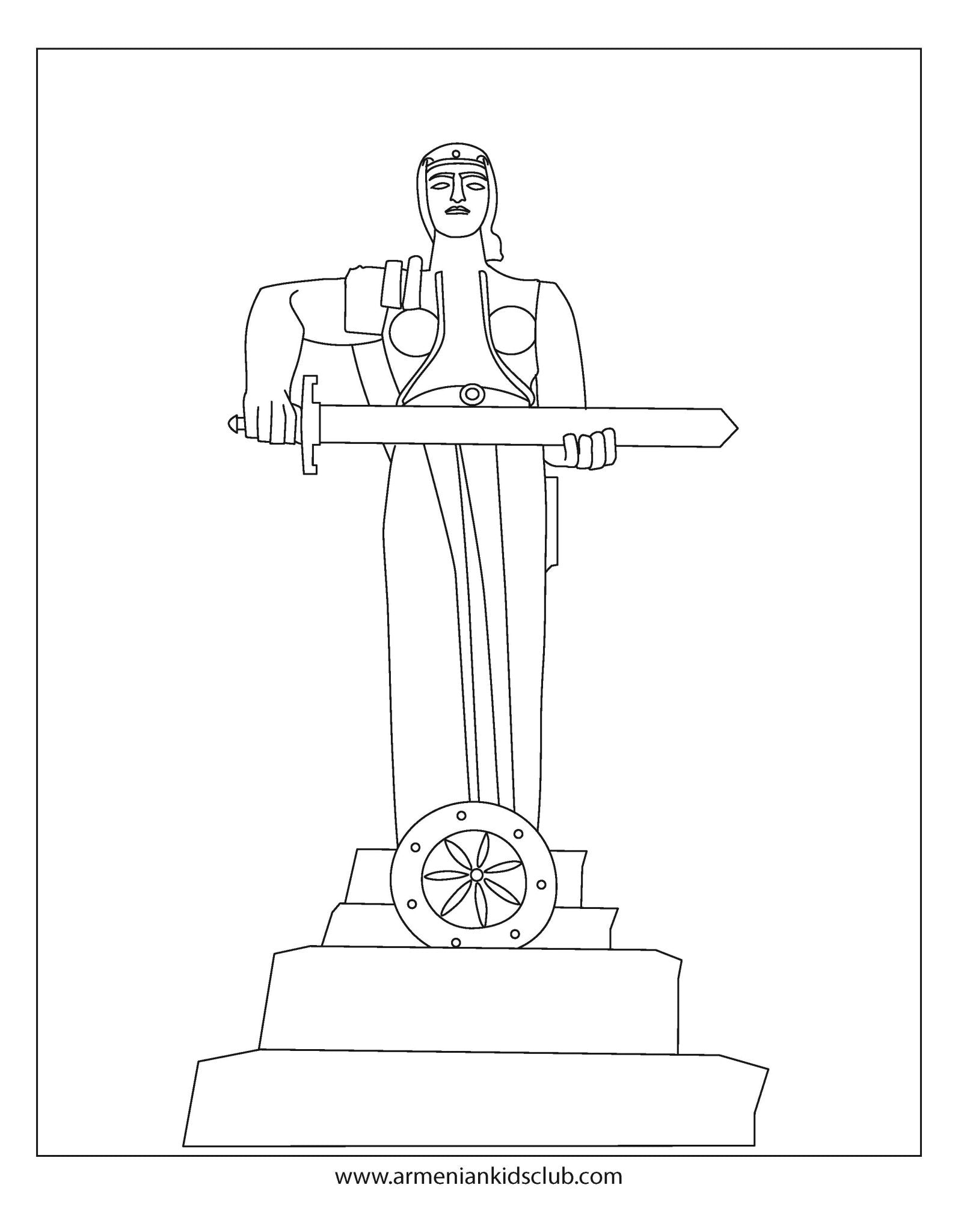 Our Homeland Coloring Book - Workbook - Armenian Kids Club