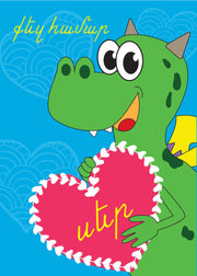 Vishap Heart Greeting Card - Armenian Kids Club